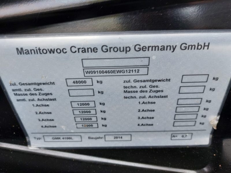 GROVE GMK4100L  100 Ton - Image 3