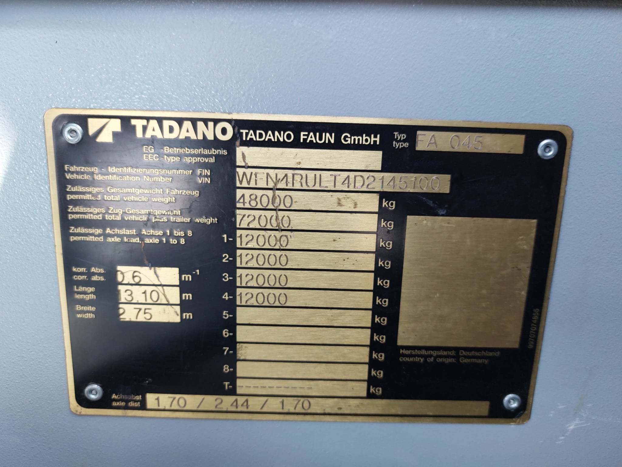 TADANO FAUN ATF90G-4  90 Ton - Image 2